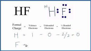 How to Calculate the Formal Charges for HF (Hydrofluoric acid)