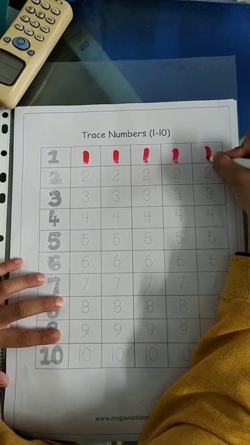 Number Tracing Worksheet for kids free download | free preschool смотреть онлайн