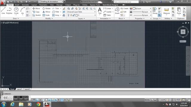AutoCAD Tutorial 01 - Background image and layers