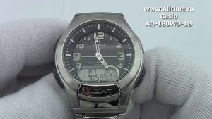 Мужские японские наручные часы Casio AQ-180WD-1B