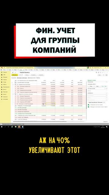 Учет группы компаний в 1С УНФ #1сунф #унф #какнастроить #shorts