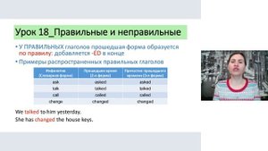 Урок 18_Правильные и неправильные глаголы_Курс английской грамматики для начинающих