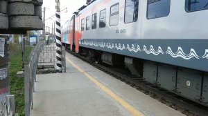 Прибытие и отправление электропоезда ЭПЗД 0040