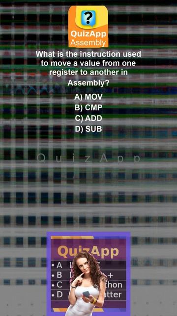 Assembly What is the instruction used to move a value from one register to another in Assembly