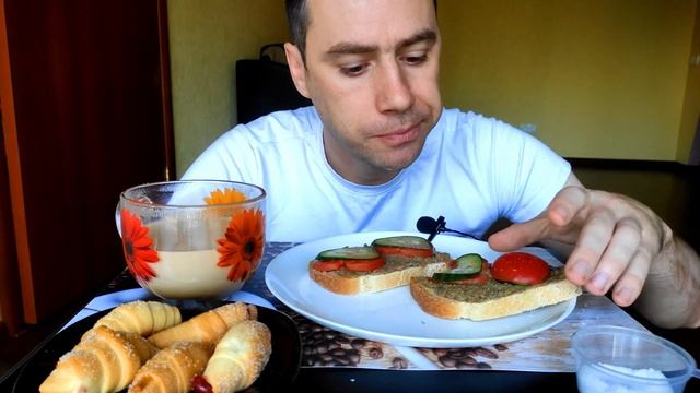 МУКБАНГ|БУТЕРБРОДЫ|КРУАСсАНЫ|ДОЛГОЖДАННЫЙ ОТДЫХ|MUKBANG|먹방 смотреть онлайн