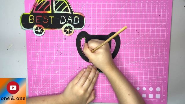 Scratch Art Father's Day | #Handcraft for Kids | #Handicraft | #ArtandCraft | #FathersDay | Part 1