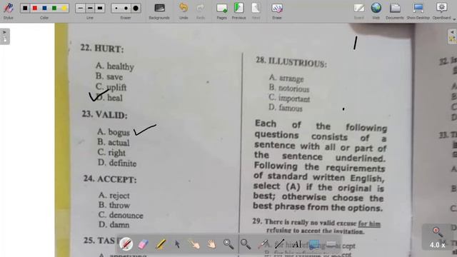 NTS GAT General past paper 19 June 2022- Antonyms