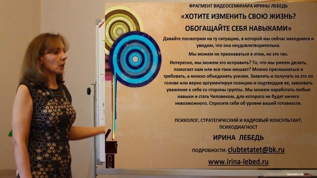 Предотвращение последствий - фрагмент видеосеминара психолога Ирины Лебедь смотреть онлайн