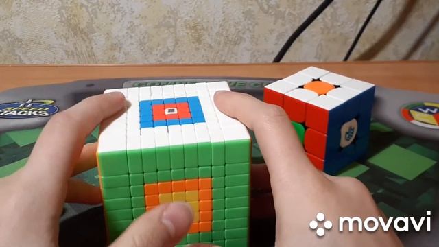 Сравнение узоров на кубике рубика 3х3 и 9х9 смотреть онлайн