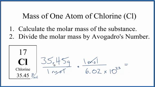 How to Find the Mass of One Atom of Chlorine (Cl) смотреть онлайн