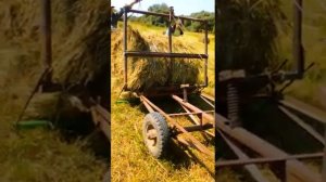 Самодельное приспособления для загрузки и перевозки тюков