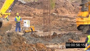 Буронабивная свая CFA монтаж каркаса г.Тула