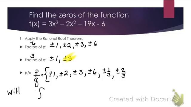 Rational Root Theorem