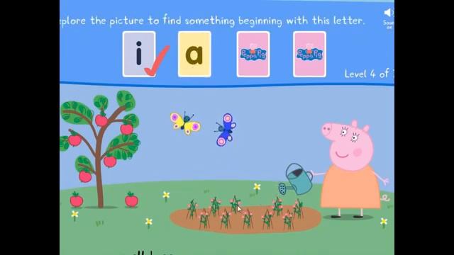 Свинка Пеппа учим английский игры онлайн Peppa Pig games online English teaching смотреть онлайн