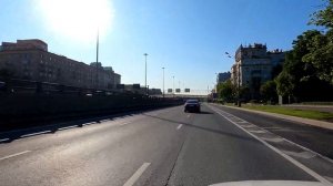 На машине по московским улицам. Районы Хорошёвский и Беговой. июнь 2023
