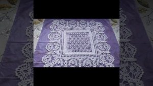 САЛФЕТКА С КРАСИВОЙ КАЙМОЙ КРЮЧКОМ  .