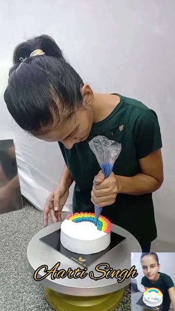Rainbow cake decoration idea#shorts#youtubeshorts #cakeshorts #shortsfeed#viral #trending#chocolate