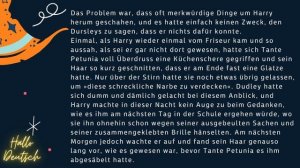 Harry Potter und der Stein der Weisen Hörbuch mit Lyrics аудиокнига на немецком Поттер KAPITEL 2