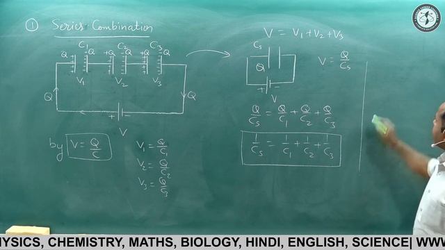 19. Series and parallel combination of capacitors | Class 12th | Physics #cbse