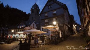 Моншау, Германия 🇩🇪 Уютная вечерняя прогулка по живописному средневековому городу в регионе Эйфель