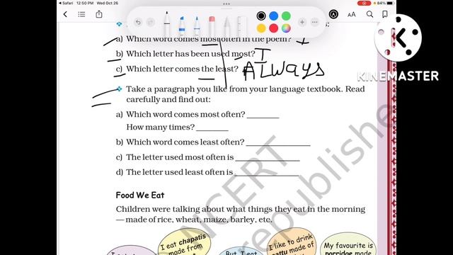 Class 4, maths, Chapter 14 Smart charts solution with explanation