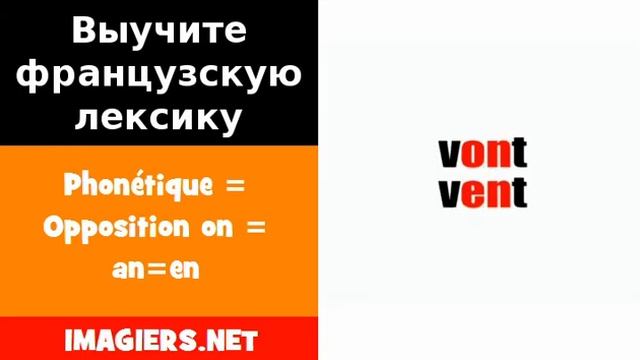 Курсы французского языка = Phonétique = Opposition on = an=en смотреть онлайн