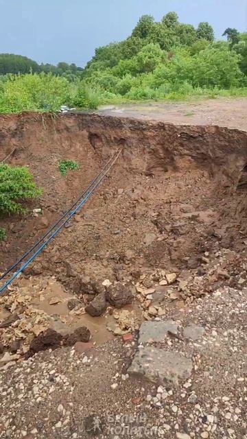 Всё размыло! Подольск после ливня июнь 2024 смотреть онлайн