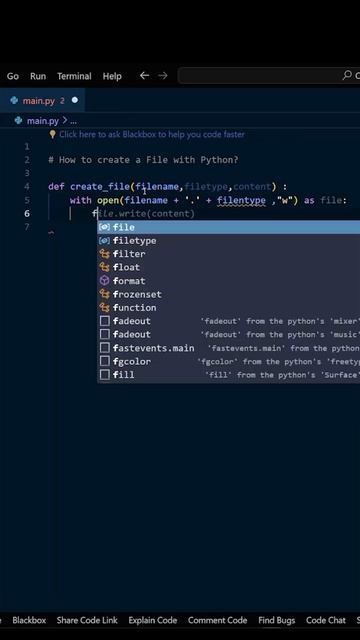 Datei in Python erstellen #shorts #python #coding #programming #viral