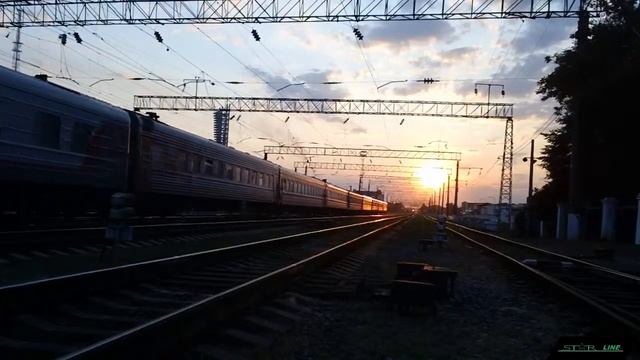 ЭП1М-554 с поездом №325 Пермь - Новороссийск смотреть онлайн