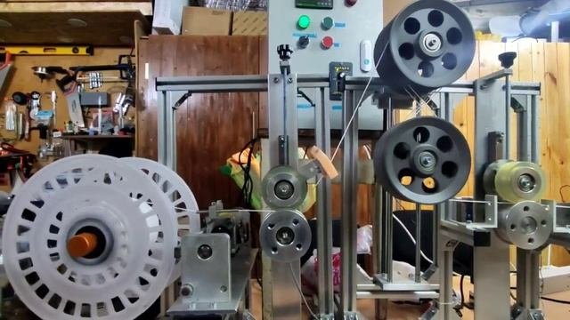 Установка по производству филамента #petg #филамент #пластик