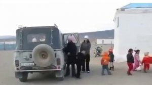 Монгольский школьный автобус #автобус #школа #ученики #дети