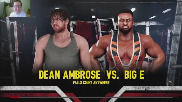 Dean Ambrose vs Big E WWE 2k18