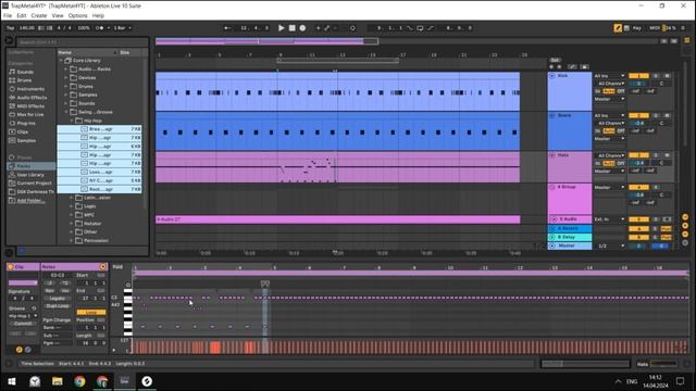 БЫСТРЫЙ ГАЙД: TRAP-METAL БИТ В ABLETON LIVE смотреть онлайн