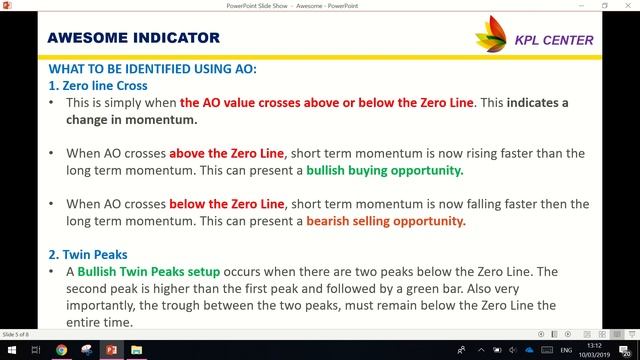 AWESOME INDICATOR TRADING SYSTEM | AWESOME OSCILLATOR INDICATOR IN TAMIL | #KPLCENTER | GK