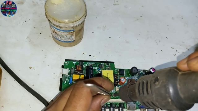 T.R83.671 board no indicator fault repair | 24 inch LED TV combo motherboard standby fault repair
