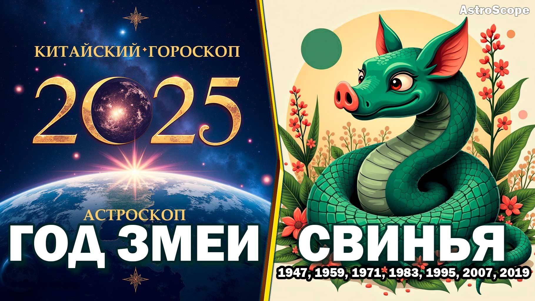 Свинья в 2025 год Змеи: вихрь перемен и возможностей