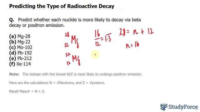 Predicting the Type of Radioactive Decay смотреть онлайн