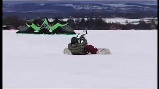 Сюжет в программе Точка Отрыва о зимнем кайтинге смотреть онлайн