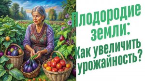 Увеличение плодородия земли.