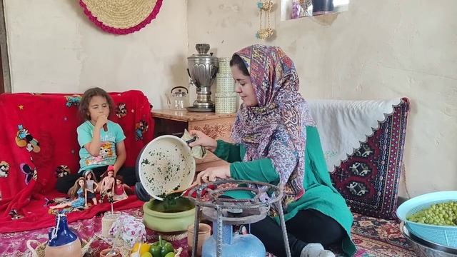 Mossama! Another Awesome Rural Dish azarbaijan of sour grapes ♧ Rural Cooking смотреть онлайн