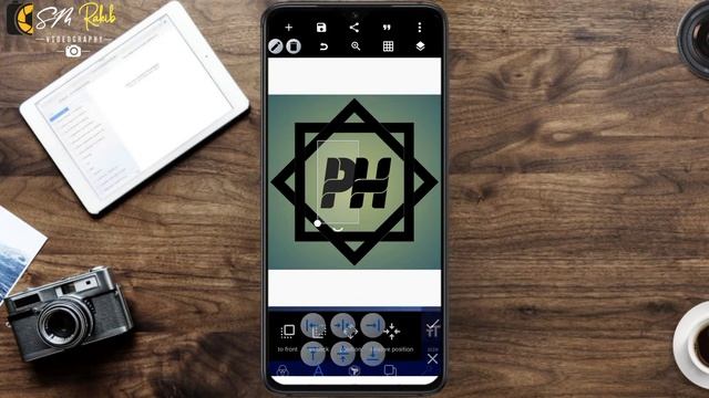 P H Professional Logo Design Tutorial | Pixellab Logo Design ✨🔥
