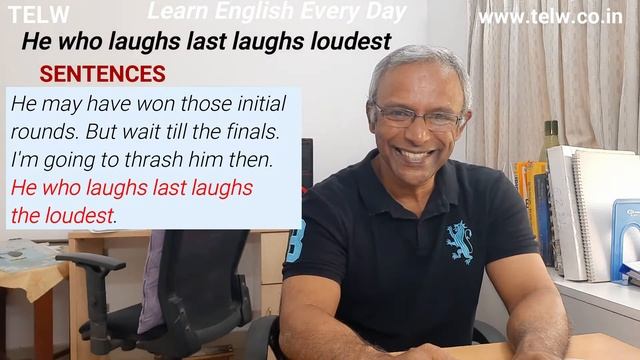 He who laughs last laughs loudest | Idioms improve your vocabulary | TELW |Learn English Every Day смотреть онлайн