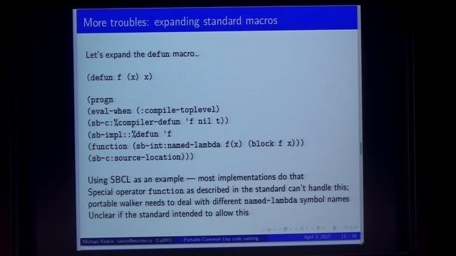 ELS - Writing a portable code walker in Common Lisp