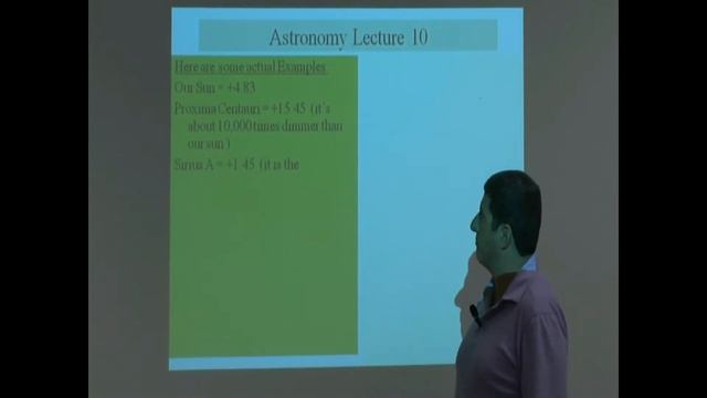 Lecture 10b (Absolute and Apparent Visual Magnitude) смотреть онлайн