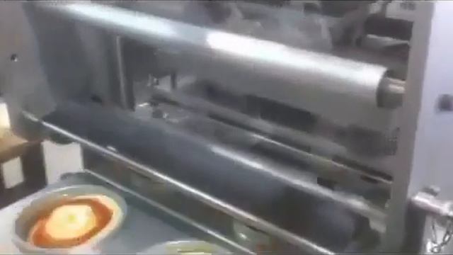 Nesbad Streamer linear Hummus packaging line with powder and olive oil topping смотреть онлайн