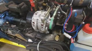 Трактор Русич 504, замена генератора на 140 амперный.