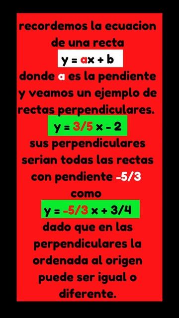 🔴🔴#shorts.CUANDO DOS O MAS  RECTAS SON PERPENDICULARES. ECUACION DE LAS PERPENDICULARES*. смотреть онлайн