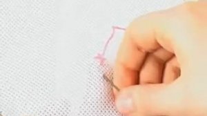 Вышивание крестиком. Диагональный ряд крестиков сверху вниз.