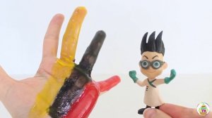 Семья пальчиков ГЕРОИ В МАСКАХ на русском языке PJ MASKS finger family Мультики Учим цвета для дете