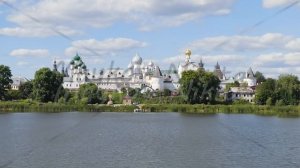 Dolly zoom. Rostov, Russia. Rostov Kremlin. The main attraction of the city of Rostov the Great, Ae
